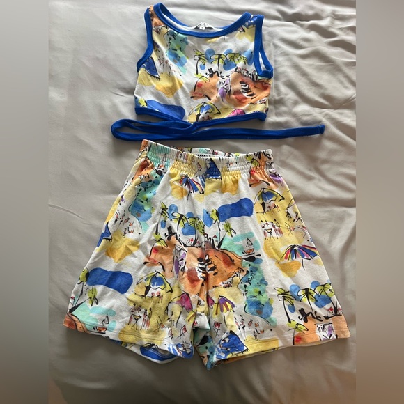 Frankies Bikinis Athena Top and Fifi Shorts in Santorini - Picture 4 of 12